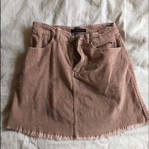 Brandy Melville Pink Corduroy Skirt